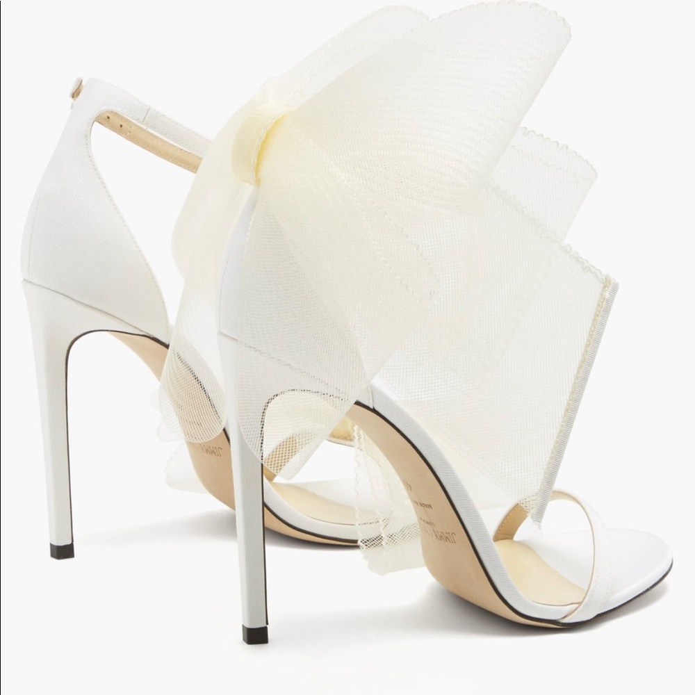 white jimmy choo heels